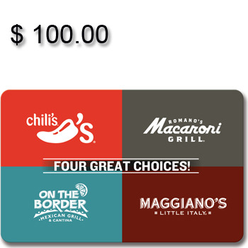 Brinker 4-Choice Gift Card $100
